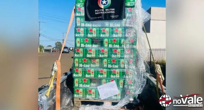 Polícia Militar apreende mais de 210 caixas de cerveja Heineken em Dionísio Cerqueira