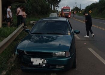 Acidente de trânsito deixa jovem ferido em Videira