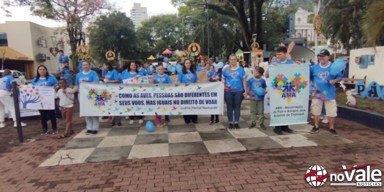 Caminhada da AMA marca o dia Mundial de Conscientização do Autismo em Capinzal