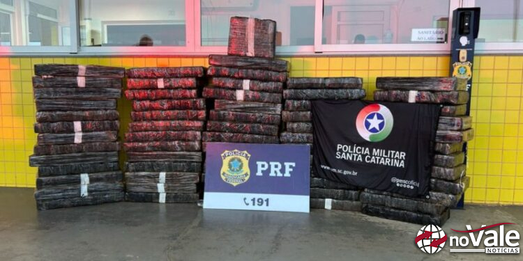 Carga de droga avaliada em R$ 1,5 milhão é apreendida no Meio-Oeste de SC