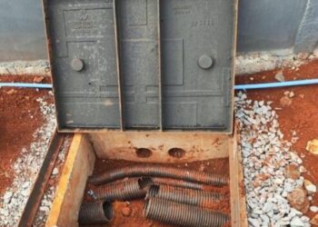 Fios de cobre são furtados em obra em Campos Novos