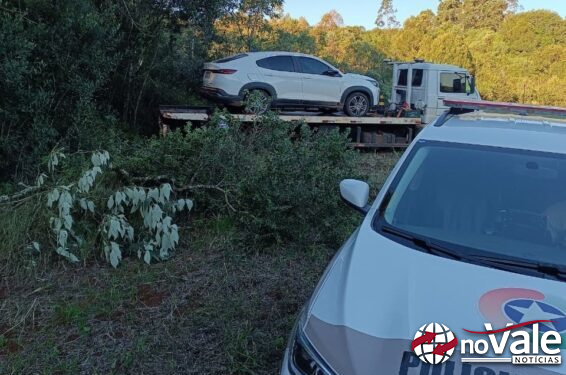 Veículo roubado é localizado e recuperado pela Polícia Militar em Campos Novos