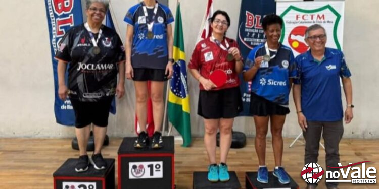 Atleta de Capinzal conquista medalhas no Circuito Catarinense de Tênis de Mesa e é convocada para a Seleção Estadual