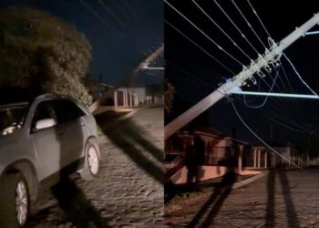 Motorista é preso por embriaguez ao volante após colidir com poste de energia em Anita Garibaldi