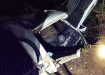 Condutora morre após capotamento na BR-282 em Ponte Serrada