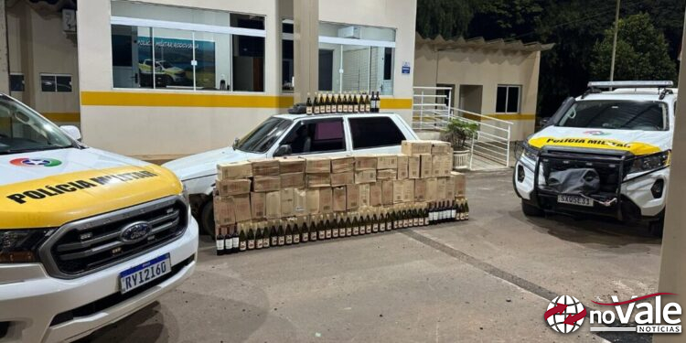 Ação conjunta resulta na apreensão de 67 caixas de vinho argentino