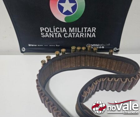 Jovem é preso e munições são apreendidas em Capinzal