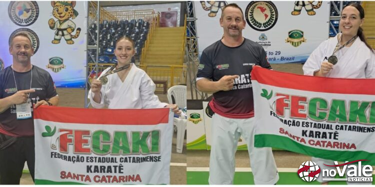 Atletas de Capinzal conquistam títulos no Pan-Americano de Karatê em Fortaleza
