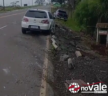 Acidentes de trânsito são registrados em trevo da SC-390 em Piratuba (Vídeo)