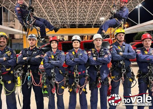 Bombeiros catarinenses se preparam para competição internacional de resgate em altura