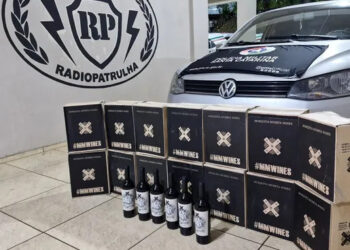 90 garrafas de vinho argentino são apreendidas na BR-282