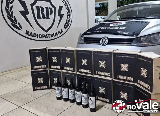 90 garrafas de vinho argentino são apreendidas na BR-282