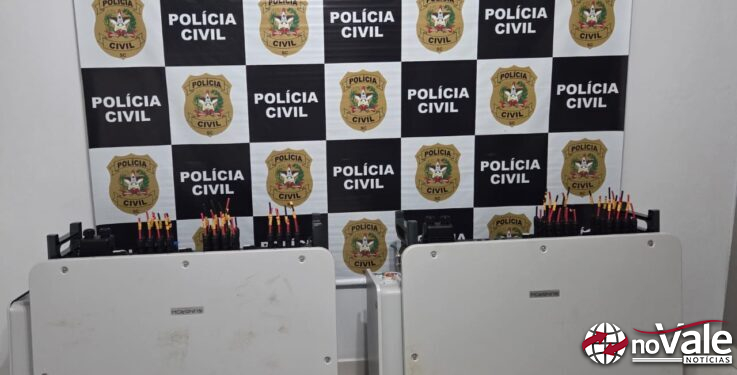 Inversores Solares Furtados em Catanduvas são recuperados pela Polícia Civil em Jaborá