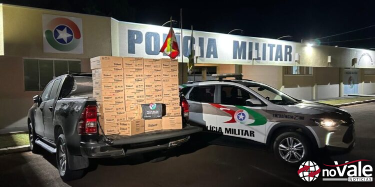 Polícia apreende carga de chicletes avaliada em R$ 50 mil durante operação em Abelardo Luz