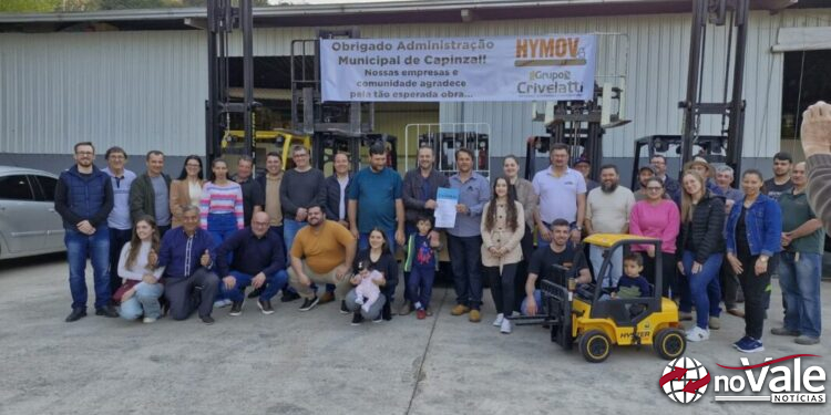 Prefeitura de Capinzal assina ordem de serviço para pavimentação do acesso à Linha Residência