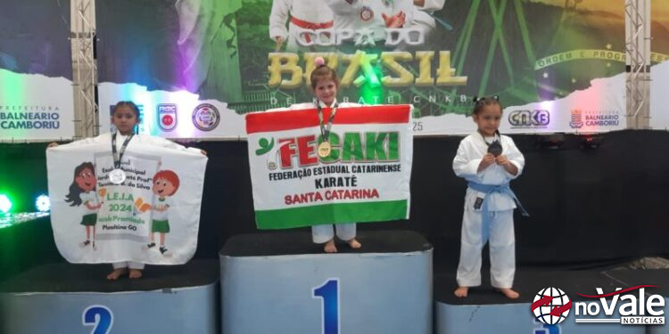 Karatê de capinzal conquista medalha de ouro na categoria até 5 anos da Copa do Brasil