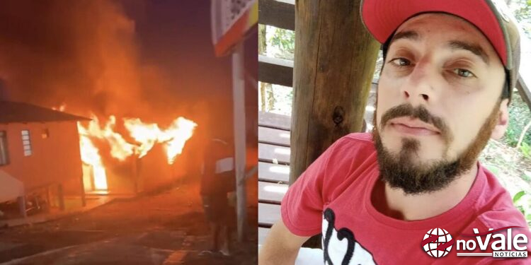 Homem morre carbonizado em incêndio em residência no Centro de Campos Novos