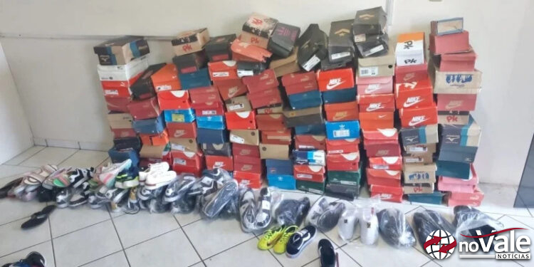 PM Rodoviária apreende produtos com indícios de falsificação na SC-453