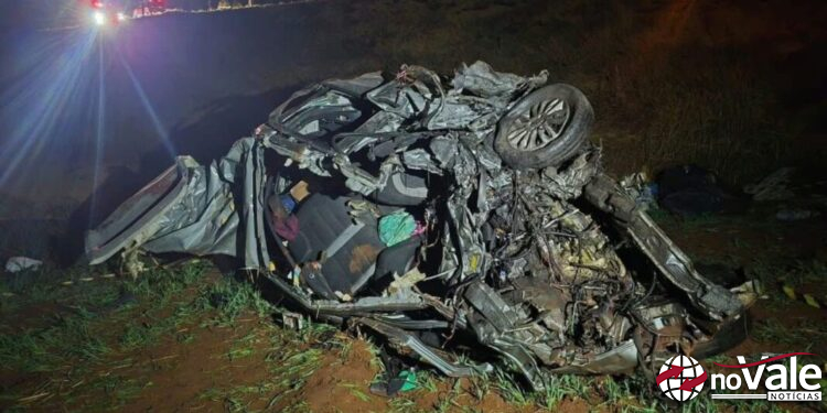 Grave acidente mata cinco pessoas em veículo com placas de SC