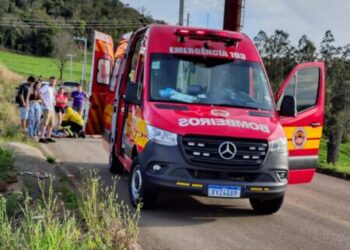 Colisão entre carro e moto deixa motociclista ferido na Barra do Leão