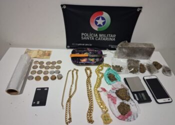 Polícia apreende mais de meio quilo de maconha e prende dois jovens por tráfico em Capinzal