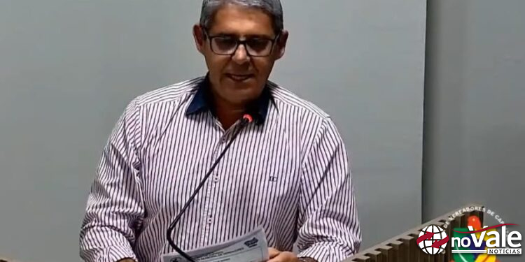 Vereador Jair Pedro Toaldo, usa a tribuna e critica Secretário e as ações da infraestrutura do município