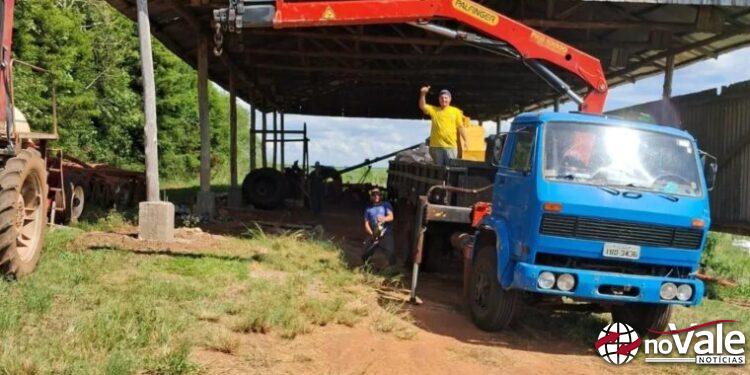 Caminhão furtado no Rio Grande do Sul é recuperado pela Polícia Militar em Campos Novos