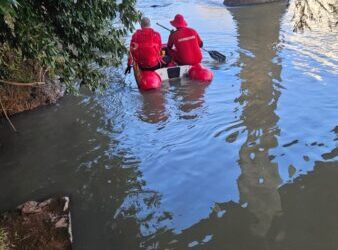 Corpo em decomposição é encontrado no Rio do Peixe em Videira