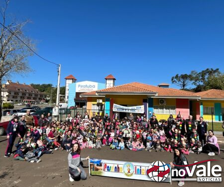 Piratuba: CEI Passinho Inicial realizou caminhada em alusão à Semana do Trânsito
