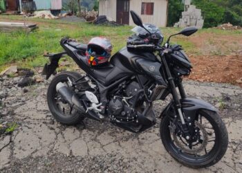 Queda de motocicleta deixa duas pessoas feridas na SC-390, em Piratuba