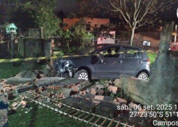 Acidente de trânsito deixa homem morto e mulher ferida em Campos Novos