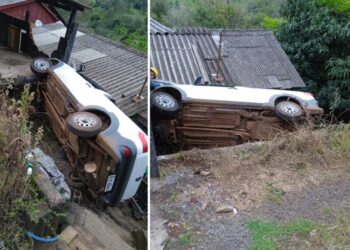 Casal de idosos fica ferido em acidente no interior de Piratuba