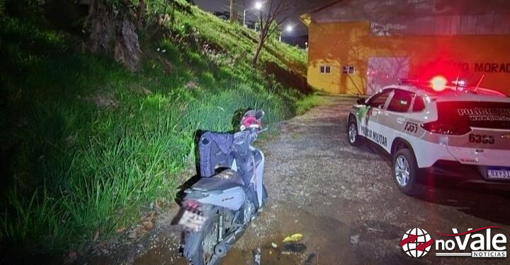 Motoneta furtada é recuperada pela Polícia Militar recupera em Herval d’Oeste