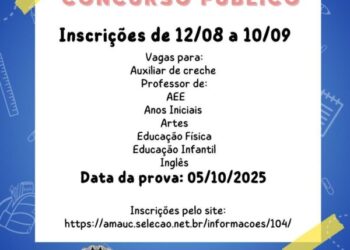 Últimos dias para inscrições no concurso público da Prefeitura de Piratuba