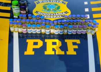 PRF apreende mais de 50 frascos de anabolizantes transportados por médica na BR-282 em Chapecó