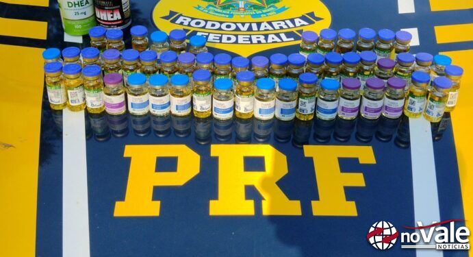 PRF apreende mais de 50 frascos de anabolizantes transportados por médica na BR-282 em Chapecó