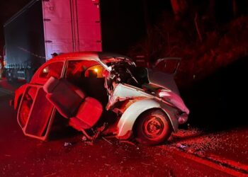 Motorista de Fusca perde a vida em acidente de trânsito no Oeste