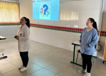 Piratuba: Unidade de Saúde realiza palestra sobre vacinação contra o HPV na Escola Carlos Chagas