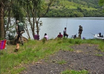 Polícia Militar Ambiental apreende equipamentos de pesca irregulares no lago da Usina de Campos Novos