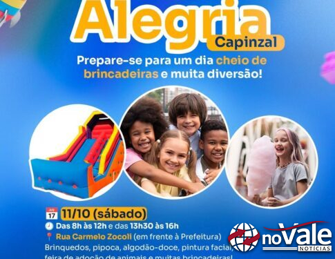 CDL promove o “Festival da Alegria” em Capinzal e Ouro neste sábado em comemoração ao Dia das Crianças