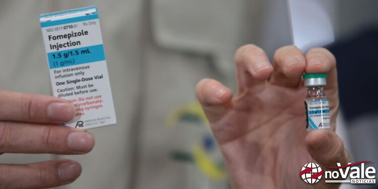 Brasil recebe 2,5 mil unidades de fomepizol, antídoto contra metanol