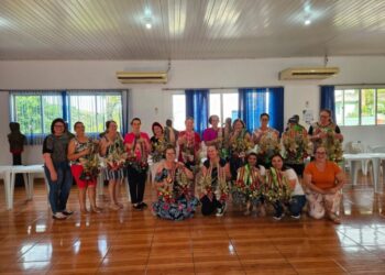 Piratuba: Prefeitura de Piratuba promove curso de artesanato natalino para mulheres do município