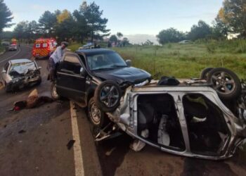 Grave acidente na BR-282 deixa cinco feridos na Serra Catarinense