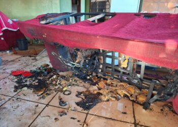 Brincadeira com isqueiro provoca incêndio em residência de família estrangeira em Capinzal