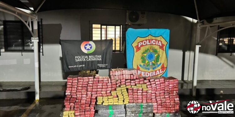 Quase meia tonelada de maconha é apreendida durante ação integrada na Serra