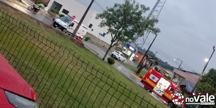 Motociclista fica ferido em colisão com carro em Zortéa