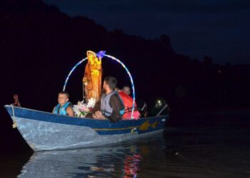 Imagem da Padroeira Nossa Senhora dos Navegantes inicia peregrinação pelas comunidades urbanas e rurais de Ouro