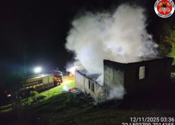 Incêndio destrói residência utilizada para lazer em Fraiburgo