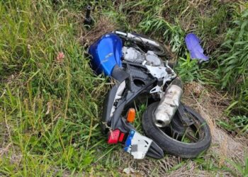 Acidente com três motocicletas deixa três homens feridos em Anita Garibaldi