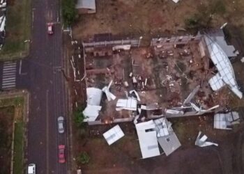 Forte temporal causa estragos em Xanxerê